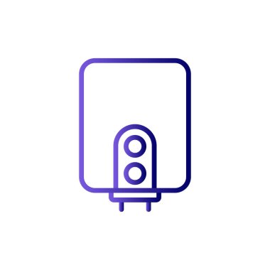 Modern su ısıtıcısı simgesinin vektör çizimi