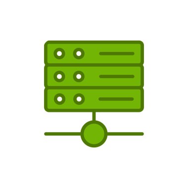 Sunucu. Web simgesi basit illüstrasyon