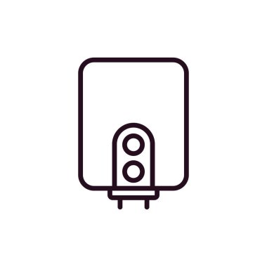 Modern su ısıtıcısı simgesinin vektör çizimi