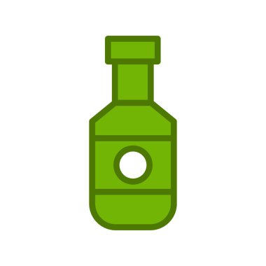 viski şişe kutsal kişilerin resmi, vektör çizim