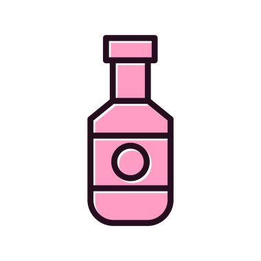 viski şişe kutsal kişilerin resmi, vektör çizim