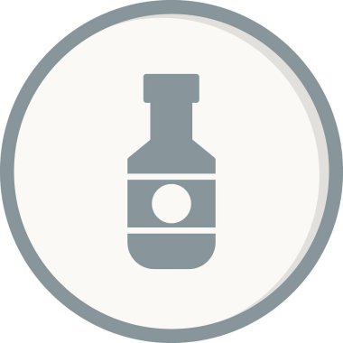 viski şişe kutsal kişilerin resmi, vektör çizim