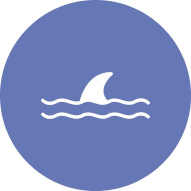 Köpekbalığı. Web simgesi basit tasarım