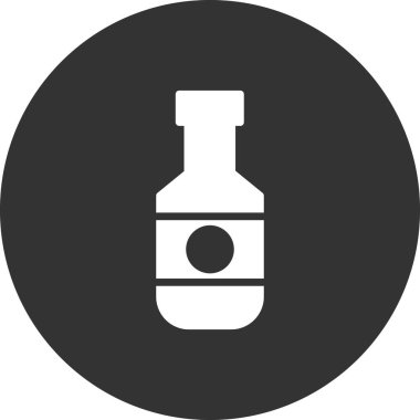 viski şişe kutsal kişilerin resmi, vektör çizim