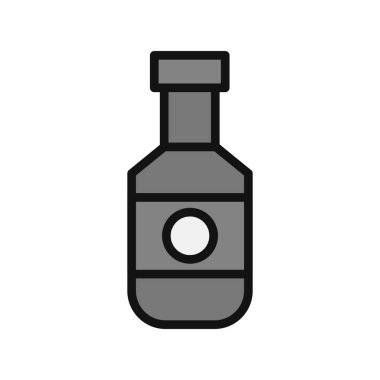 viski şişe kutsal kişilerin resmi, vektör çizim