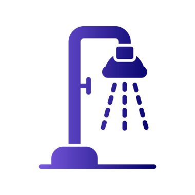 duş ikonu vektör illüstrasyonu