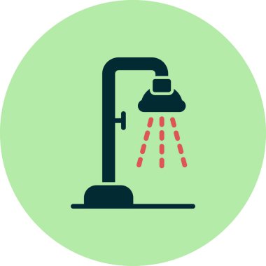 duş ikonu vektör illüstrasyonu