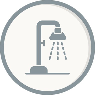 duş ikonu vektör illüstrasyonu