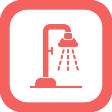 duş ikonu vektör illüstrasyonu