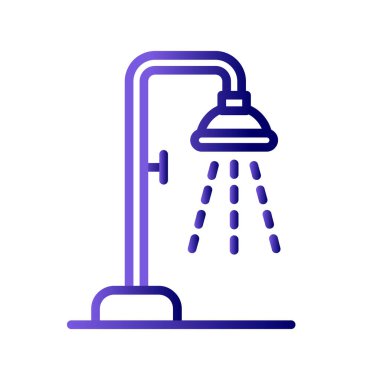 duş ikonu vektör illüstrasyonu