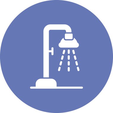 duş ikonu vektör illüstrasyonu