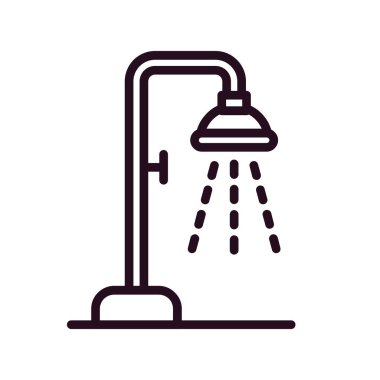 duş ikonu vektör illüstrasyonu