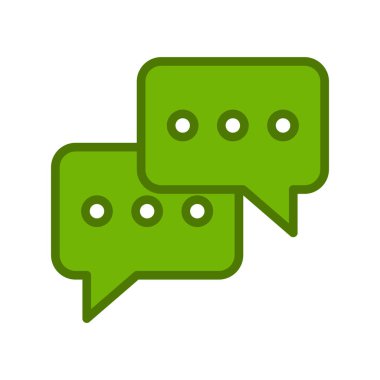 İleti sohbet baloncukları ikon vektör illüstrasyonu