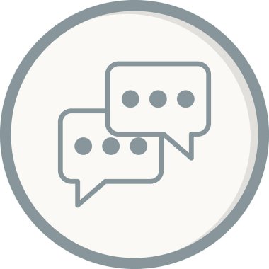 İleti sohbet baloncukları ikon vektör illüstrasyonu