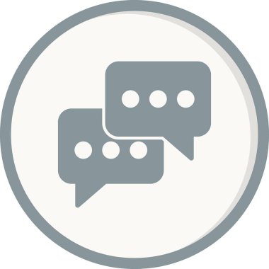 İleti sohbet baloncukları ikon vektör illüstrasyonu