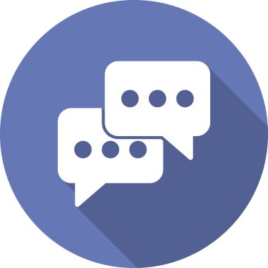 İleti sohbet baloncukları ikon vektör illüstrasyonu