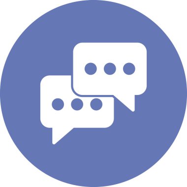 İleti sohbet baloncukları ikon vektör illüstrasyonu