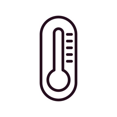 Termometre simgesinin vektör gösterimi 