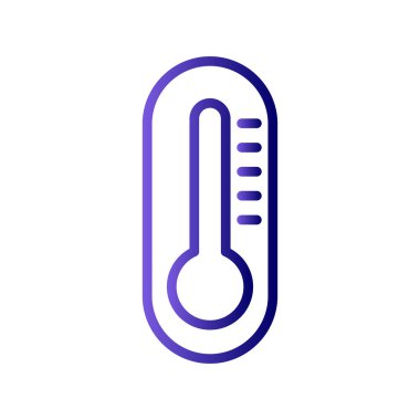 Termometre simgesinin vektör gösterimi 