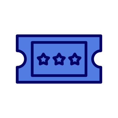 bilet ikonu vektör illüstrasyonu