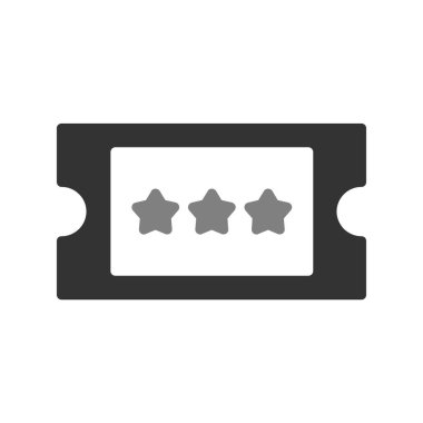 bilet ikonu vektör illüstrasyonu