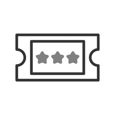 bilet ikonu vektör illüstrasyonu