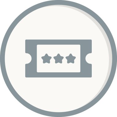 bilet ikonu vektör illüstrasyonu