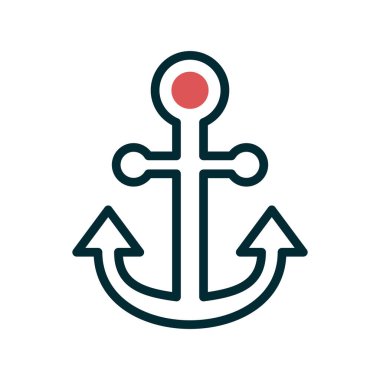 çapa simgesi vektör illüstrasyonu 