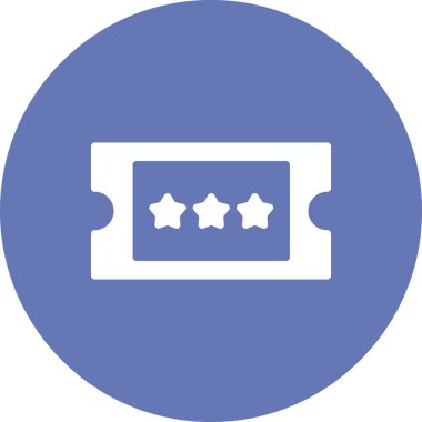 bilet ikonu vektör illüstrasyonu