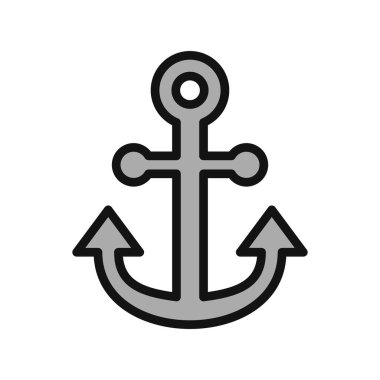 çapa simgesi vektör illüstrasyonu 