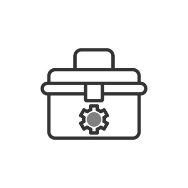 Araç kutusu simgesi, vektör illüstrasyonu