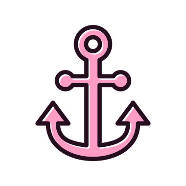 çapa simgesi vektör illüstrasyonu 