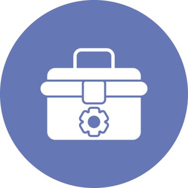 Araç kutusu simgesi, vektör illüstrasyonu