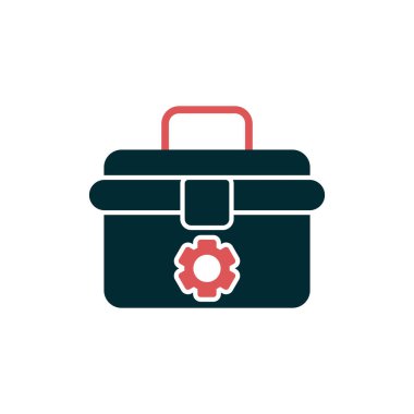 Araç kutusu simgesi, vektör illüstrasyonu