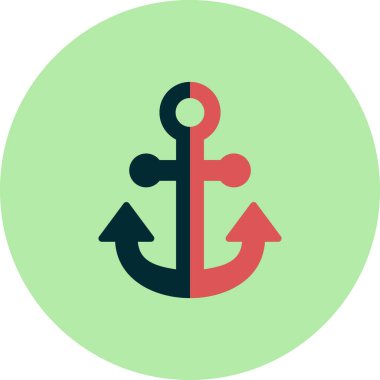 çapa simgesi vektör illüstrasyonu 