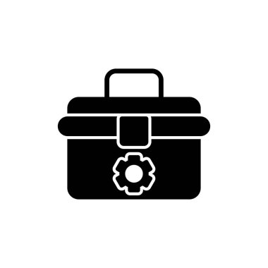 Araç kutusu simgesi, vektör illüstrasyonu