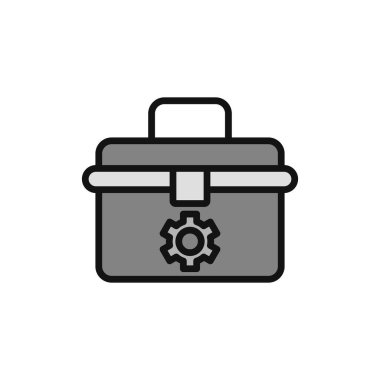 Araç kutusu simgesi, vektör illüstrasyonu