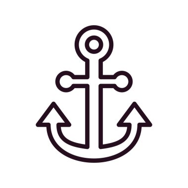 çapa simgesi vektör illüstrasyonu 