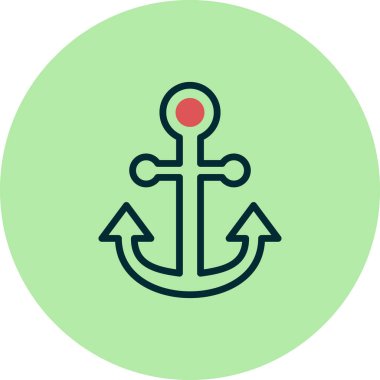 çapa simgesi vektör illüstrasyonu 