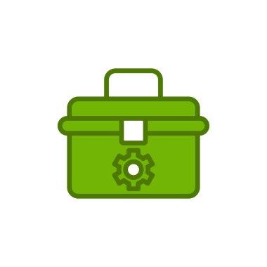 Araç kutusu simgesi, vektör illüstrasyonu