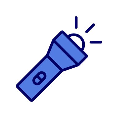 Meşale, fener ikonu vektör illüstrasyonu