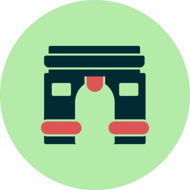 Modern Zafer Kemeri simgesinin vektör çizimi