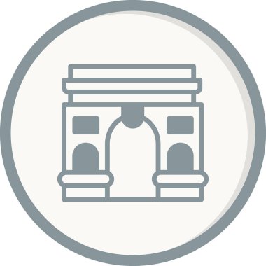 Modern Zafer Kemeri simgesinin vektör çizimi