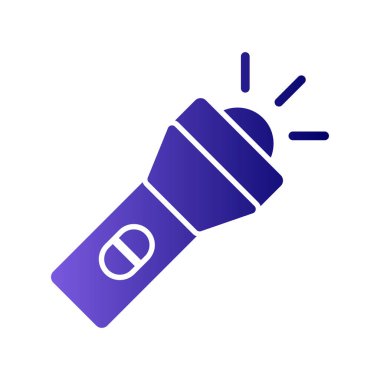 Meşale, fener ikonu vektör illüstrasyonu