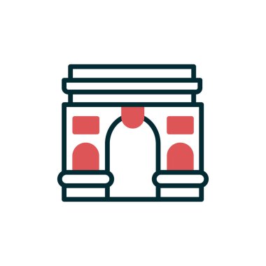 Modern Zafer Kemeri simgesinin vektör çizimi