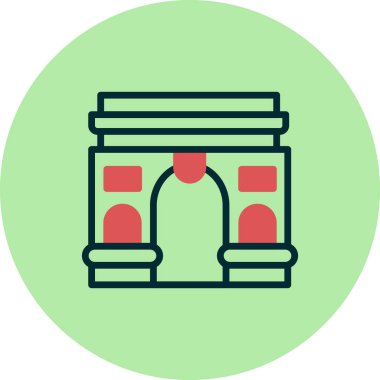 Modern Zafer Kemeri simgesinin vektör çizimi