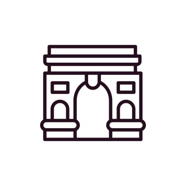 Zafer Kemeri 'nin vektör çizimi. simge