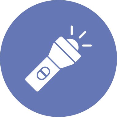 Meşale, fener ikonu vektör illüstrasyonu