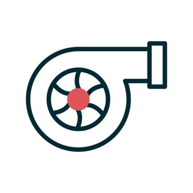 Türbin. Web simgesi basit tasarım