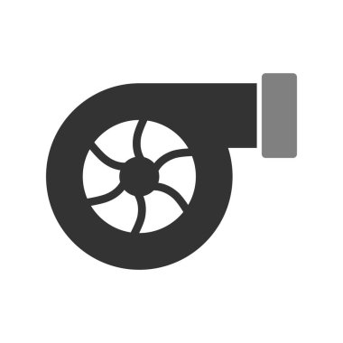 Türbin. Web simgesi basit tasarım